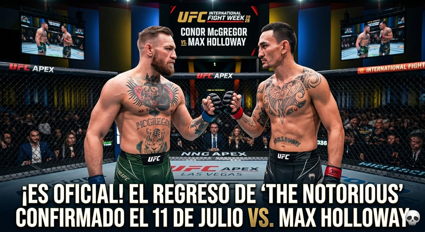 Oficial: Conor McGregor pacta su regreso a UFC para el 11 de julio en una revancha histórica ante Max Holloway